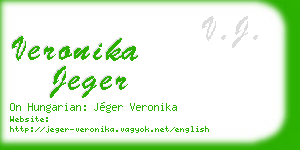 veronika jeger business card